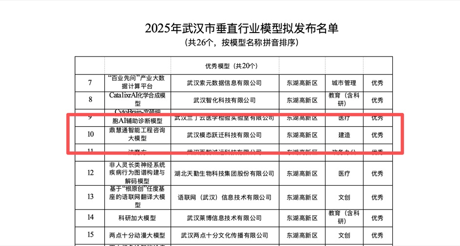 拟认定优秀模型|鼎慧通智能工程咨询大模型
